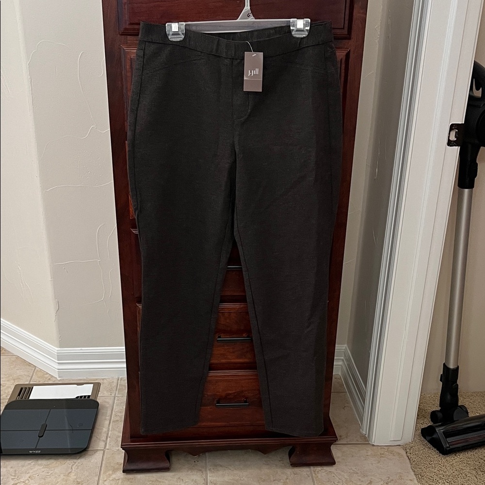J. Jill Dark Brown Straight Leg Pants